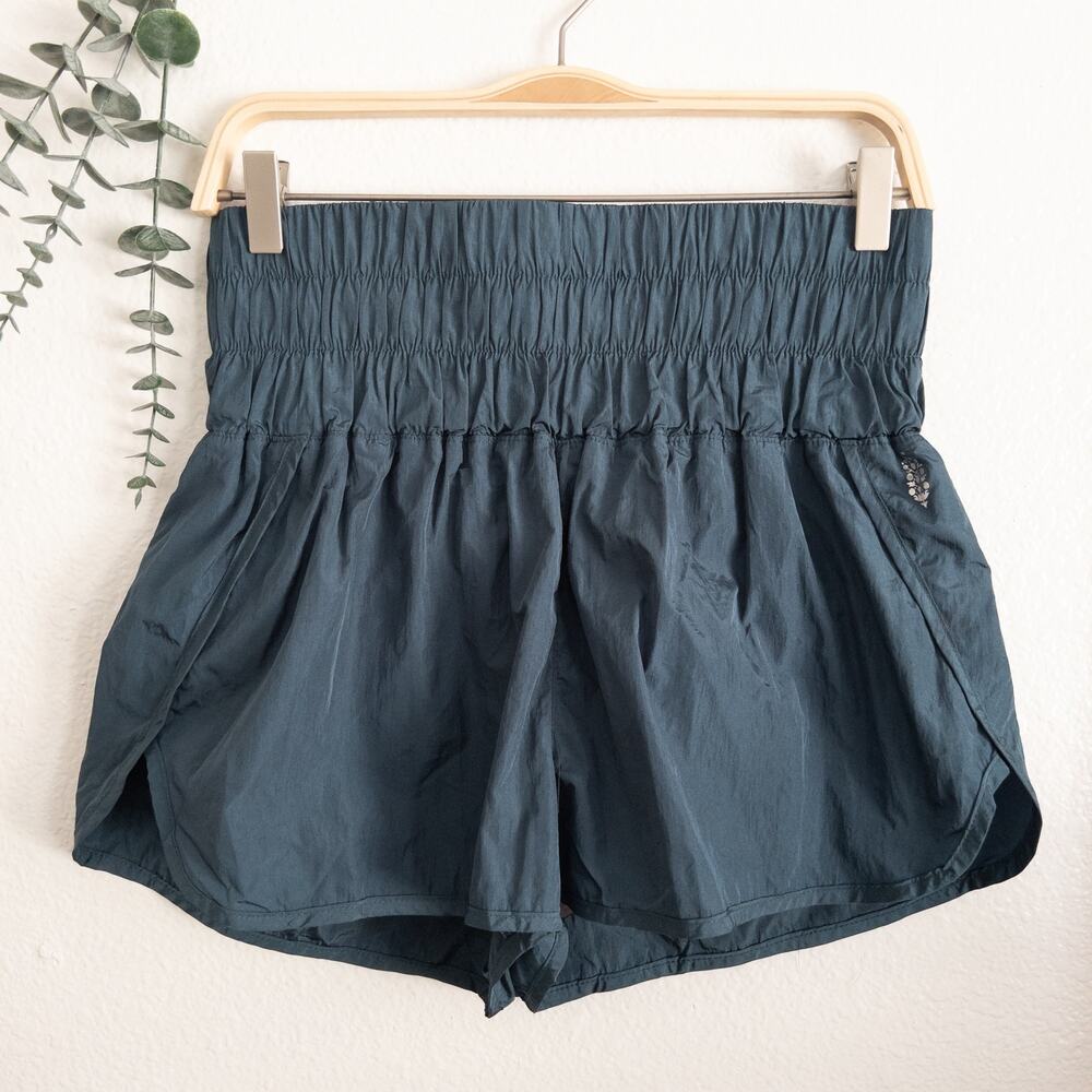Free People Movement Game Time Blue Shorts Size Large